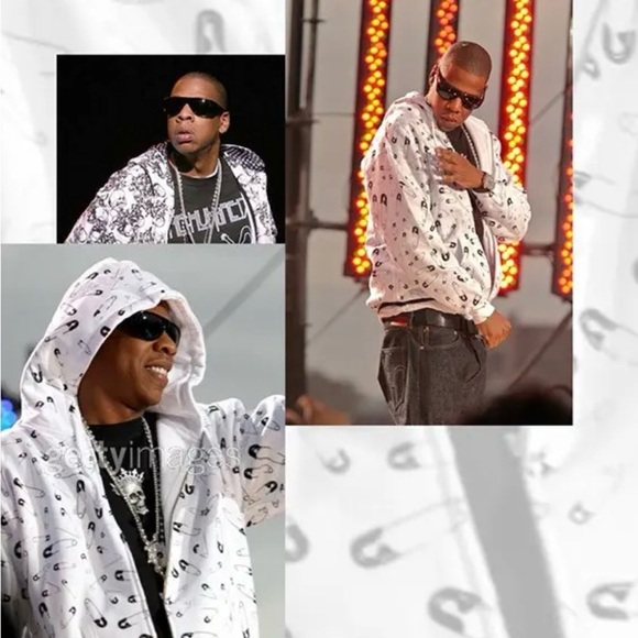 The Hundreds Streetwear Safety Pin Hoodie Worn by Jay Z. - Picture 7 of 9